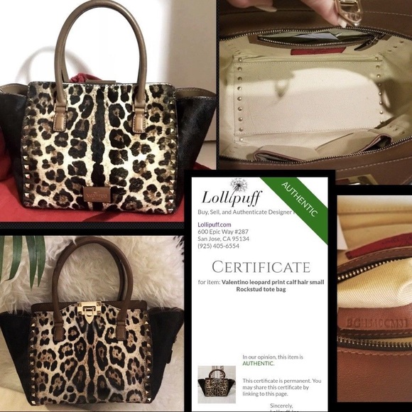 Flash SALE⏰RARE🔥Valentino Gavarani Rockstud pony hair animal print bag 3in1  📸 - Picture 3 of 10